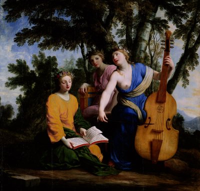 Les Muses Melpomène, Erato et Polymnie - Eustache Le Sueur